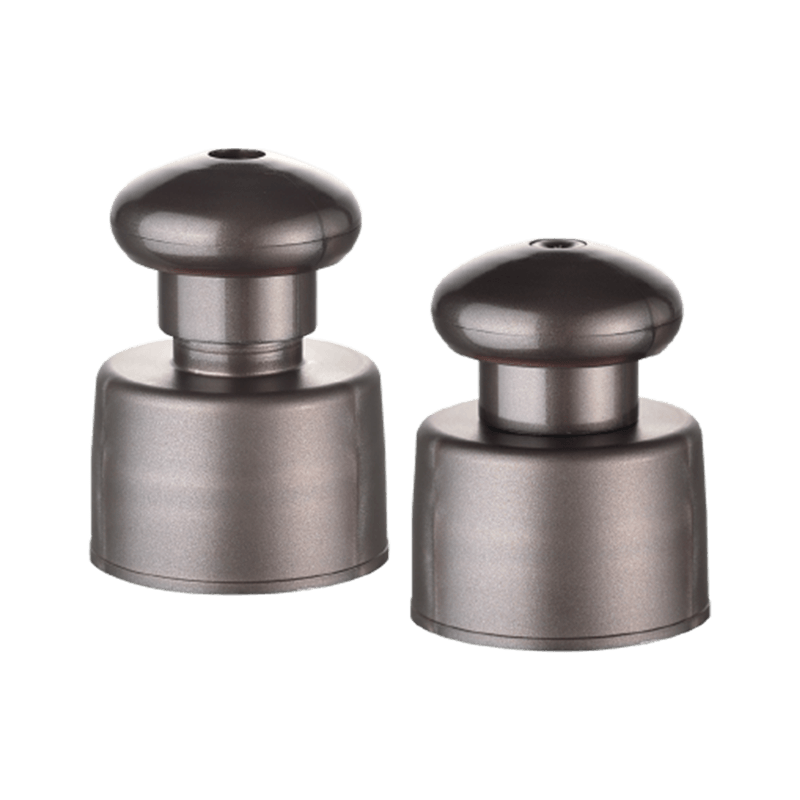 Medelstor plast push pull cap